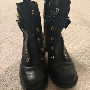 Giuseppe Zanotti Black Leather Ankle Boots